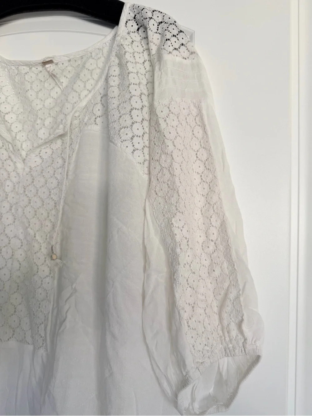 Free People - Lace Peasant Blouse - Women